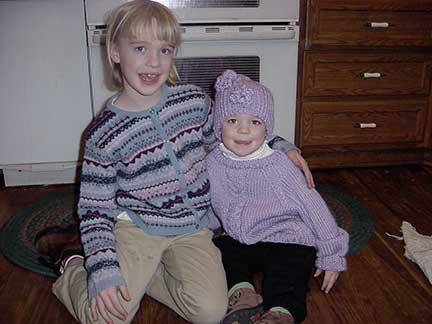 Page in her matching sweater and hat