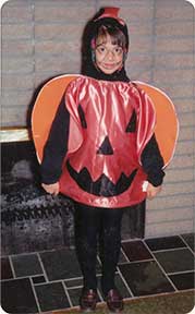 Paula as a pumpkin